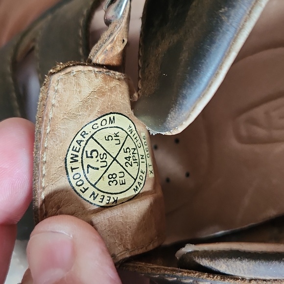 Keen Brown Leather Sandals with Buckle - Picture 8 of 8